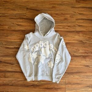 Sp5der Beluga Grey Hoodie Size Small Used
-Stains